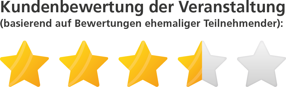 3,5 Sterne Weiterempfehlung